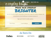 Tablet Screenshot of everydaybright.com